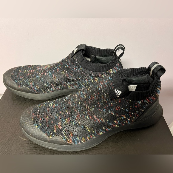 ADIDAS RapidaRun F35889 LACELESS Knit SNEAKERS Men 7 WOMEN 9 Running Shoes - Picture 1 of 6